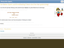 Tablet Screenshot of pinocchio-sportsbar.de